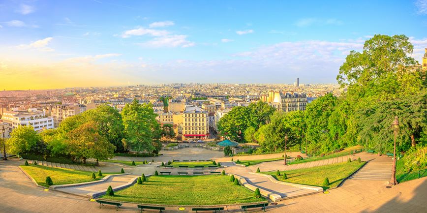 Poznávací zájezd do Paříže - slavný romatický kopec Montmartre a výhled na Paříž